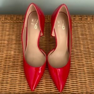 Mix no. 6 Red Patent heels size 9.5-used once.
